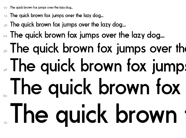 Fundamental Brigade font waterfall